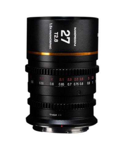 Venus Laowa Nanomorph 27mm T2.8 1.5x S35 анаморфный объектив для Canon RF Amber Flare