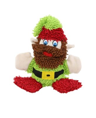 Mighty Microfiber Ball Med Elf, Durable Squeaky Christmas Dog Toy