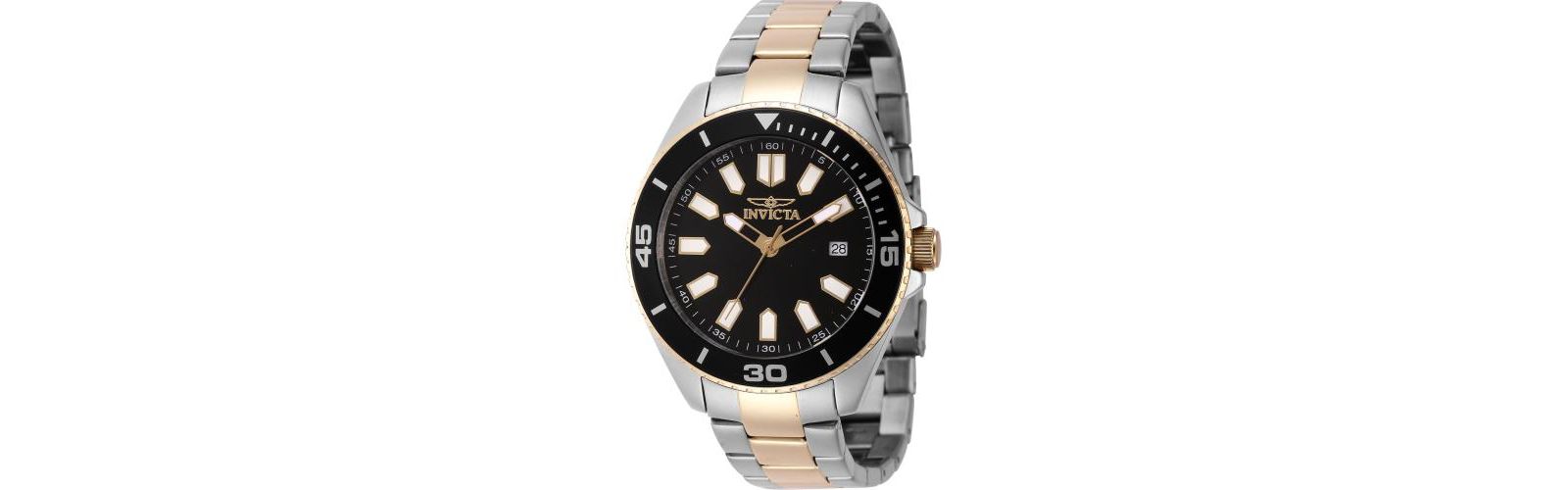 Мужские часы Invicta 46319 Pro Diver Quartz 3 Hand Black Dial