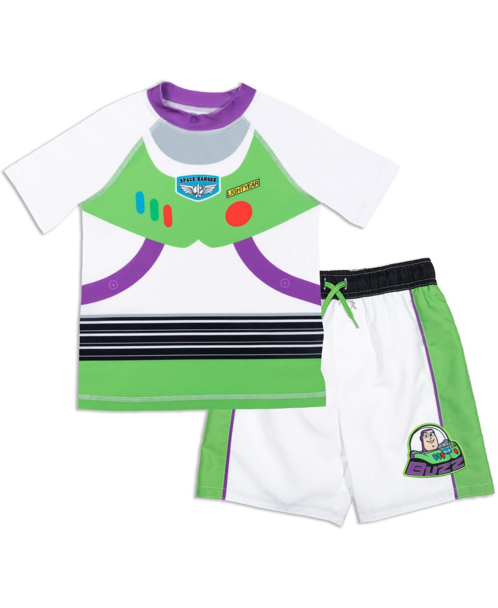Детский комплект для плавания Toy Story Buzz Lightyear: рашгард и плавательные шорты, 2 части