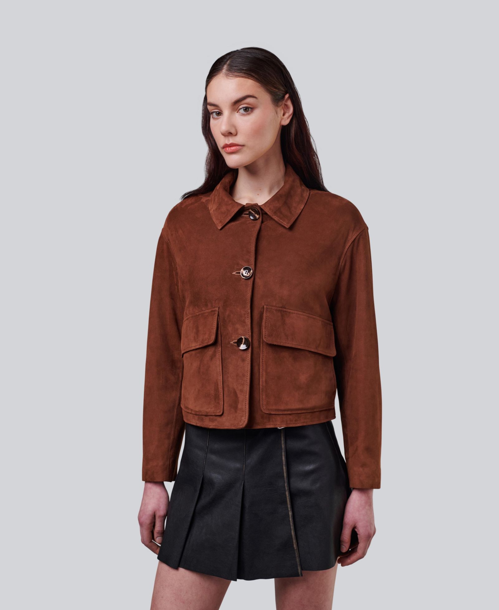 Furniq UK Women's Ella Suede Jacket