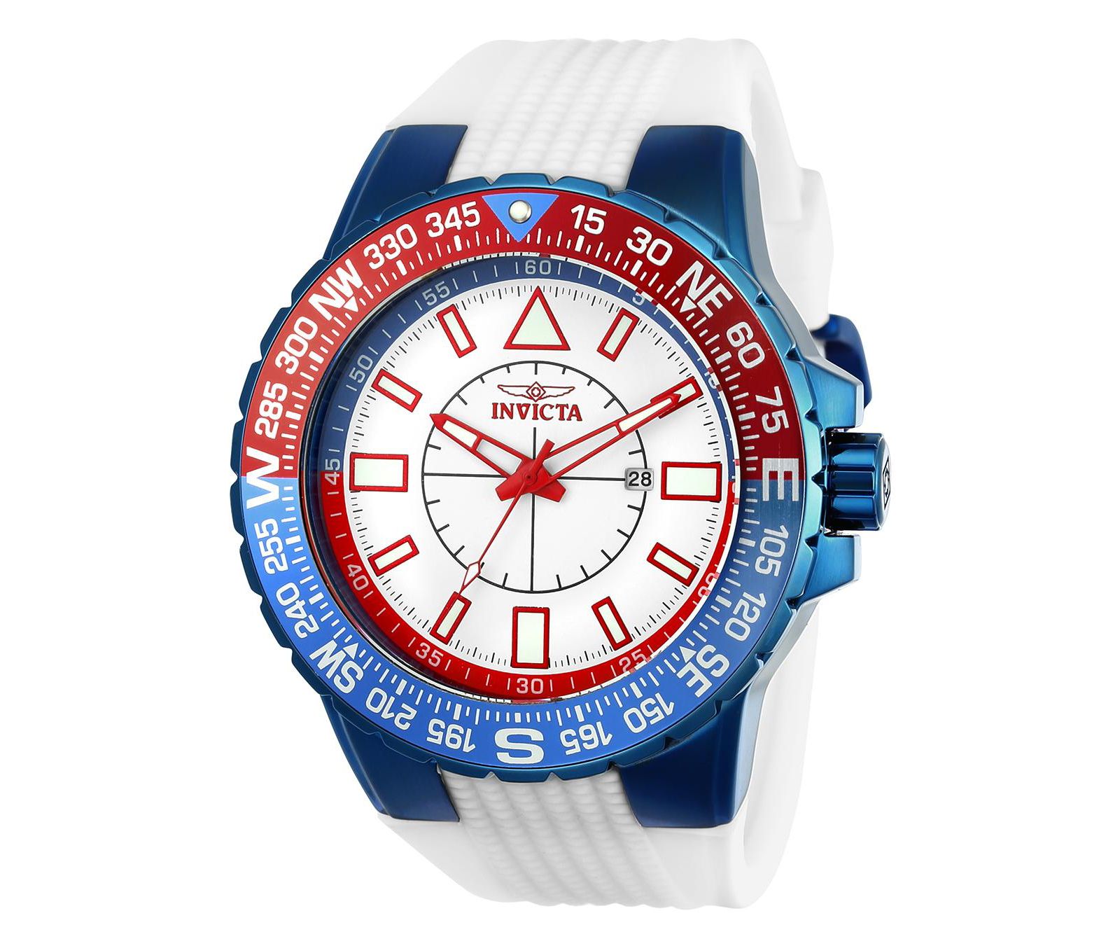 Часы Invicta Men's 23997 Aviator Quartz 3 Hand White Dial