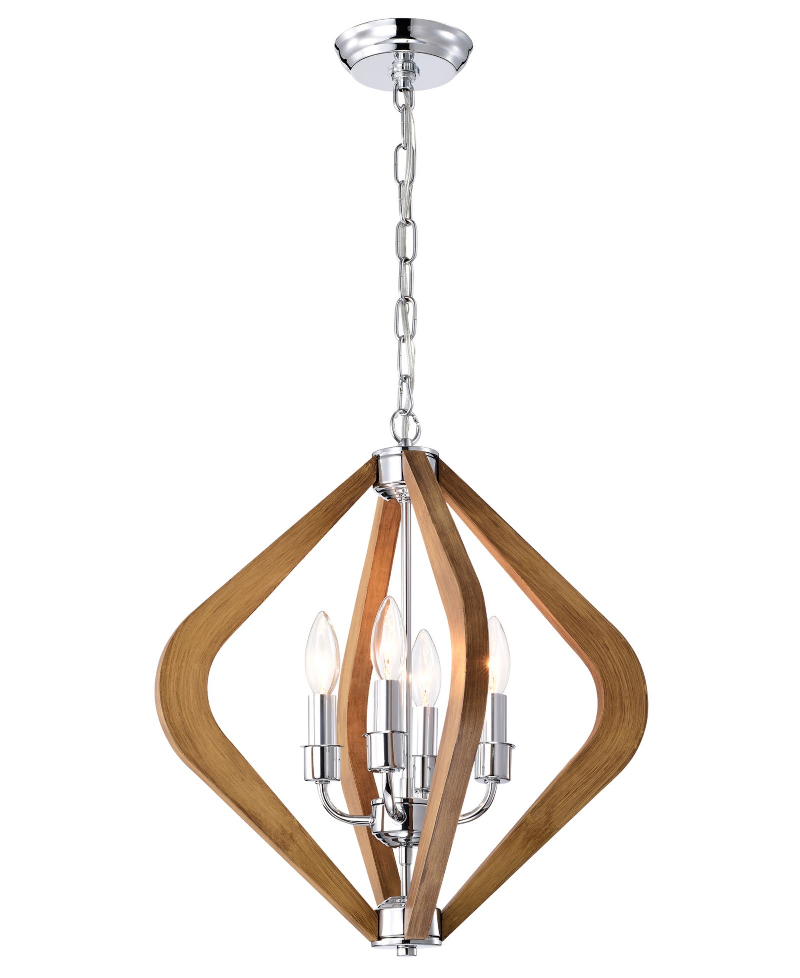 Home Accessories 18" Vissent 4-Light Indoor Chandelier