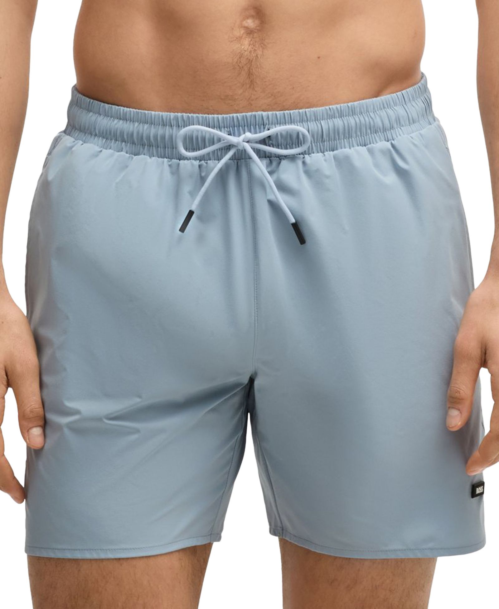 BOSS by Hugo Boss Men's Rubber Logo Badge Swimsuit