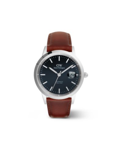 Daniel Wellington Men's Automatic Brown Leather Watch, 40mm