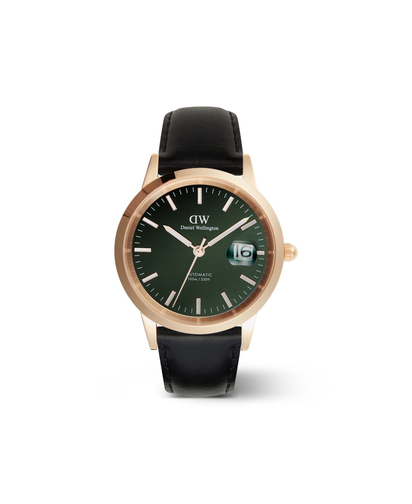 Мужские часы Daniel Wellington Automatic Black Leather, 40mm