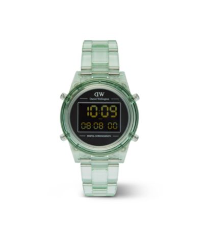 Женские часы Daniel Wellington Chronograph Green Plastic 36mm