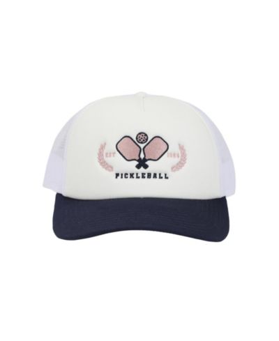 Мужская белая кепка Trucker с пенопластовым принтом Pickleball