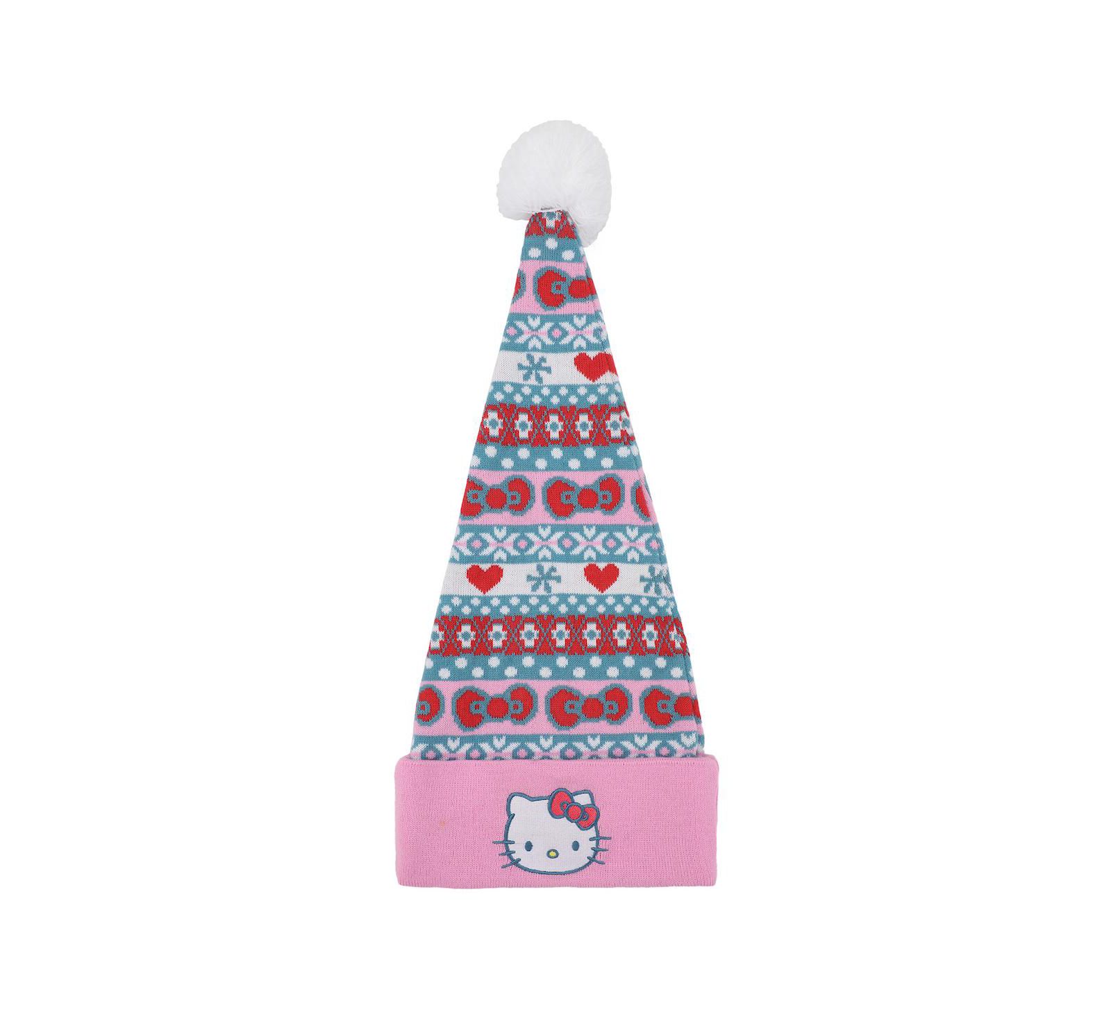 Hello Kitty Men's Holiday Pattern Santa Hat
