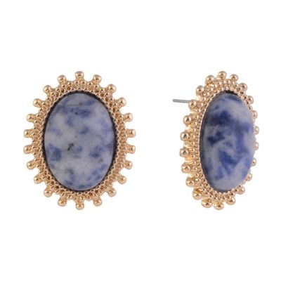 RACHEL Rachel Roy Tone Oval Button Earrings