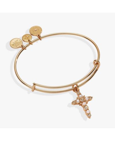 Pearl Basics Accents Cross Bangle Bracelet