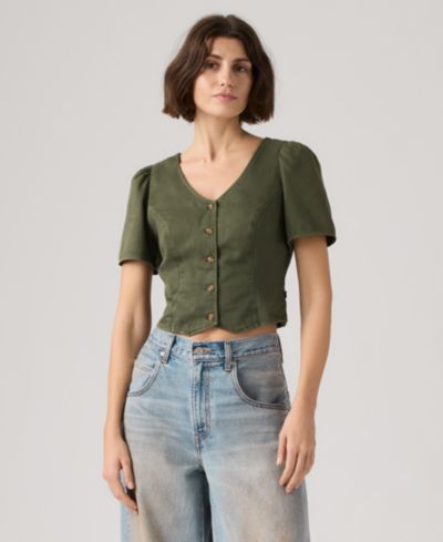 Levi's Женская джинсовая блузка Moxie Cotton Short-Sleeve