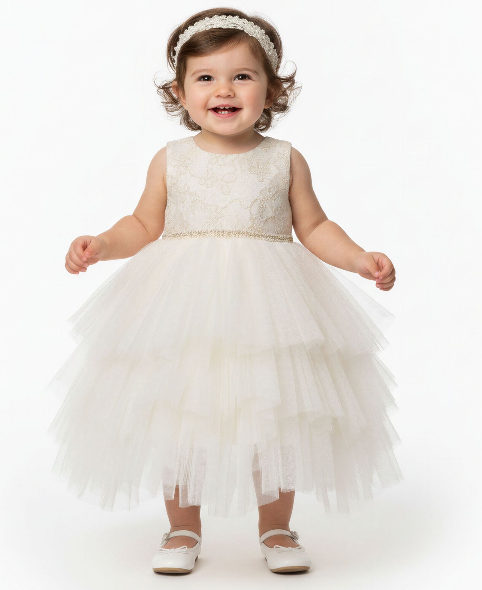 Детское платье Bonnie Baby Girls' Hanky Hem Sleeveless Party Dress