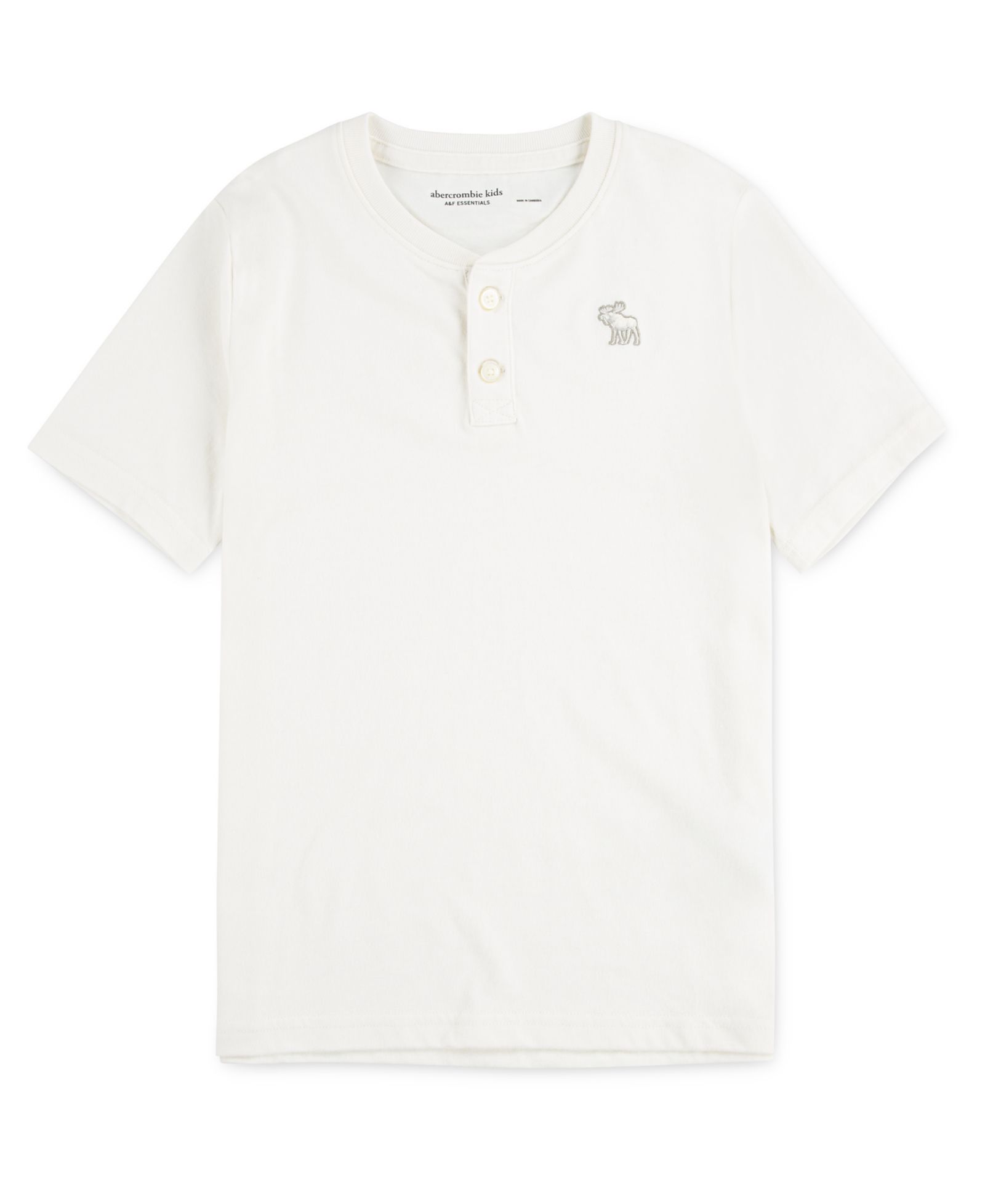 abercrombie kids Boys' 5-18 Essential Henley T-Shirt