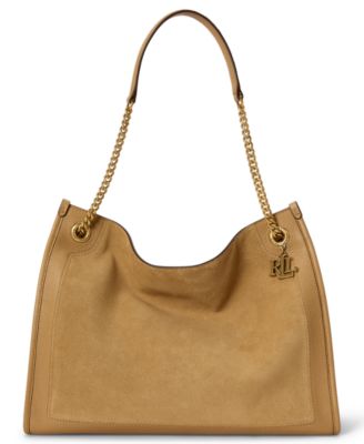 Lauren Ralph Lauren замшевая большая сумка-шоппер Bradley Shopper