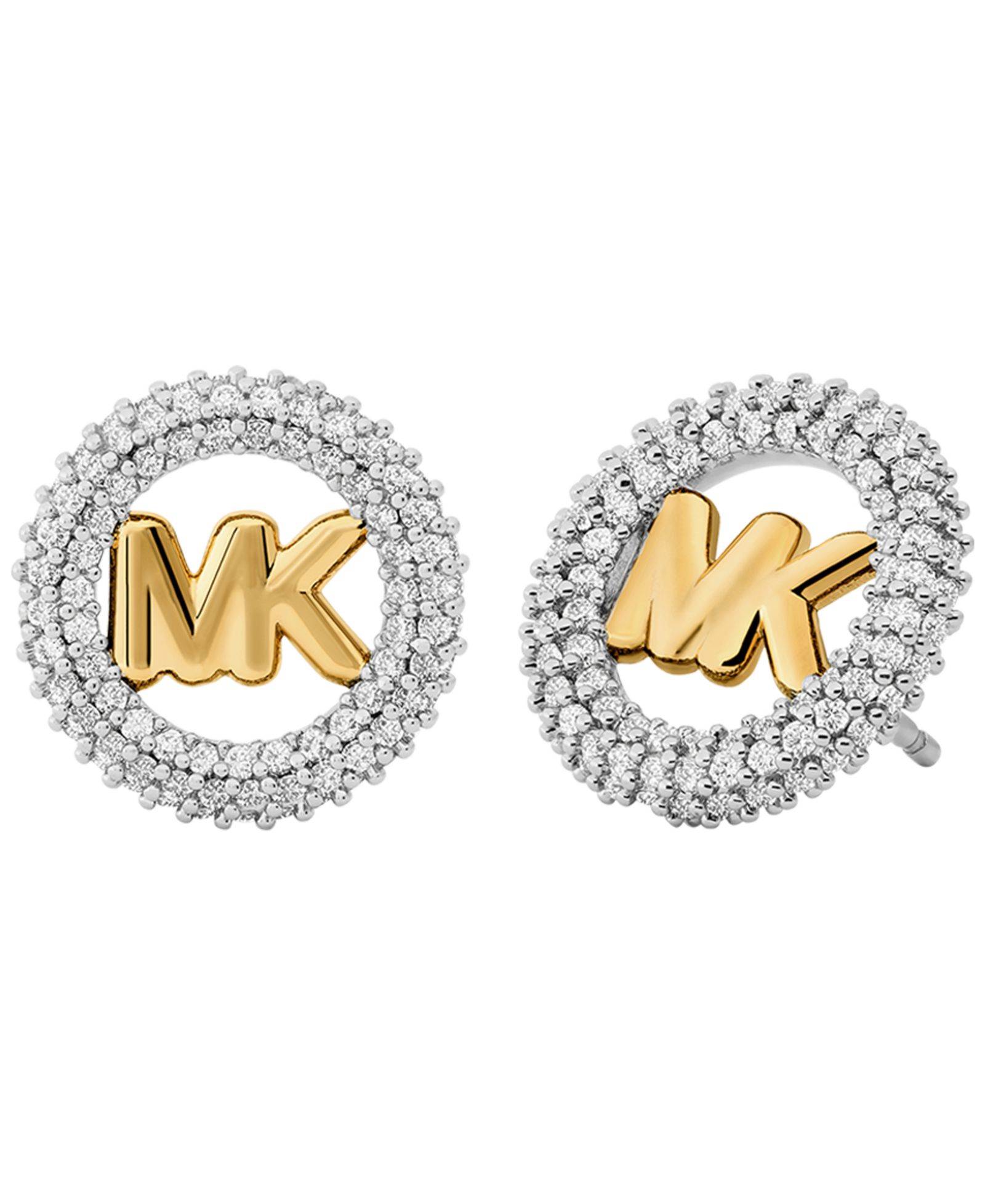 Серьги-гвоздики Michael Kors Small Pavé Logo