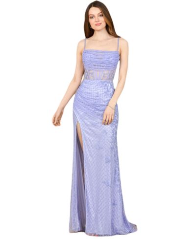 Платье-корсете Lara Women's 9923 Beaded с разрезом