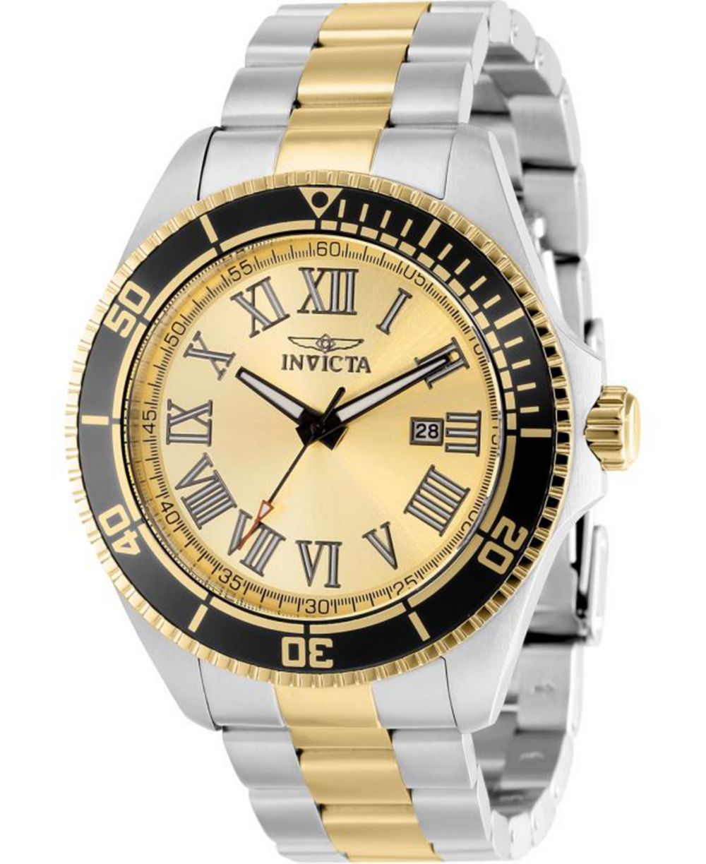 Мужские наручные часы Invicta 15000 Pro Diver, кварцевые, трехстрелочные, циферблат шампанского цвета