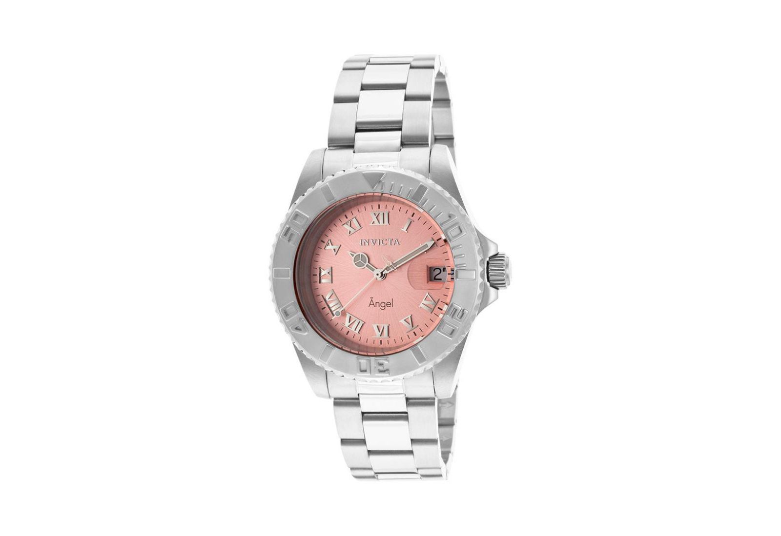 Женские часы Invicta 14360 Angel Quartz 3 Hand Pink Dial