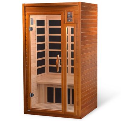 Инфракрасная сауна для дома Dynamic Saunas Barcelona из древесины гемлока на 1-2 человека
