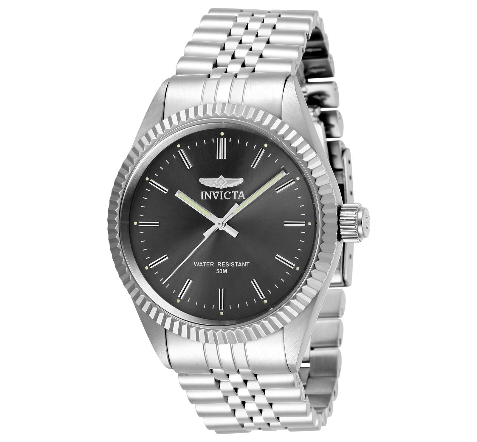 Invicta Men's 29372 Specialty  Quartz 3 Hand Charcoal Dial Watch