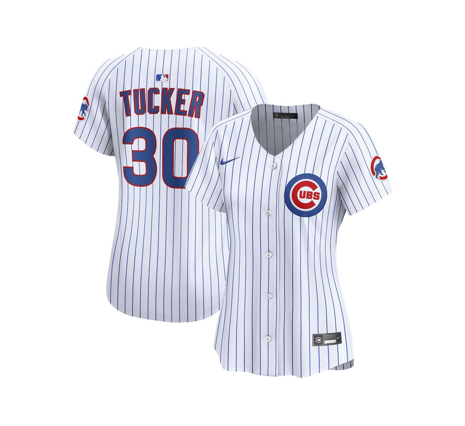 Женская игровая джерси Nike Kyle Tucker White Chicago Cubs Home Limited Player