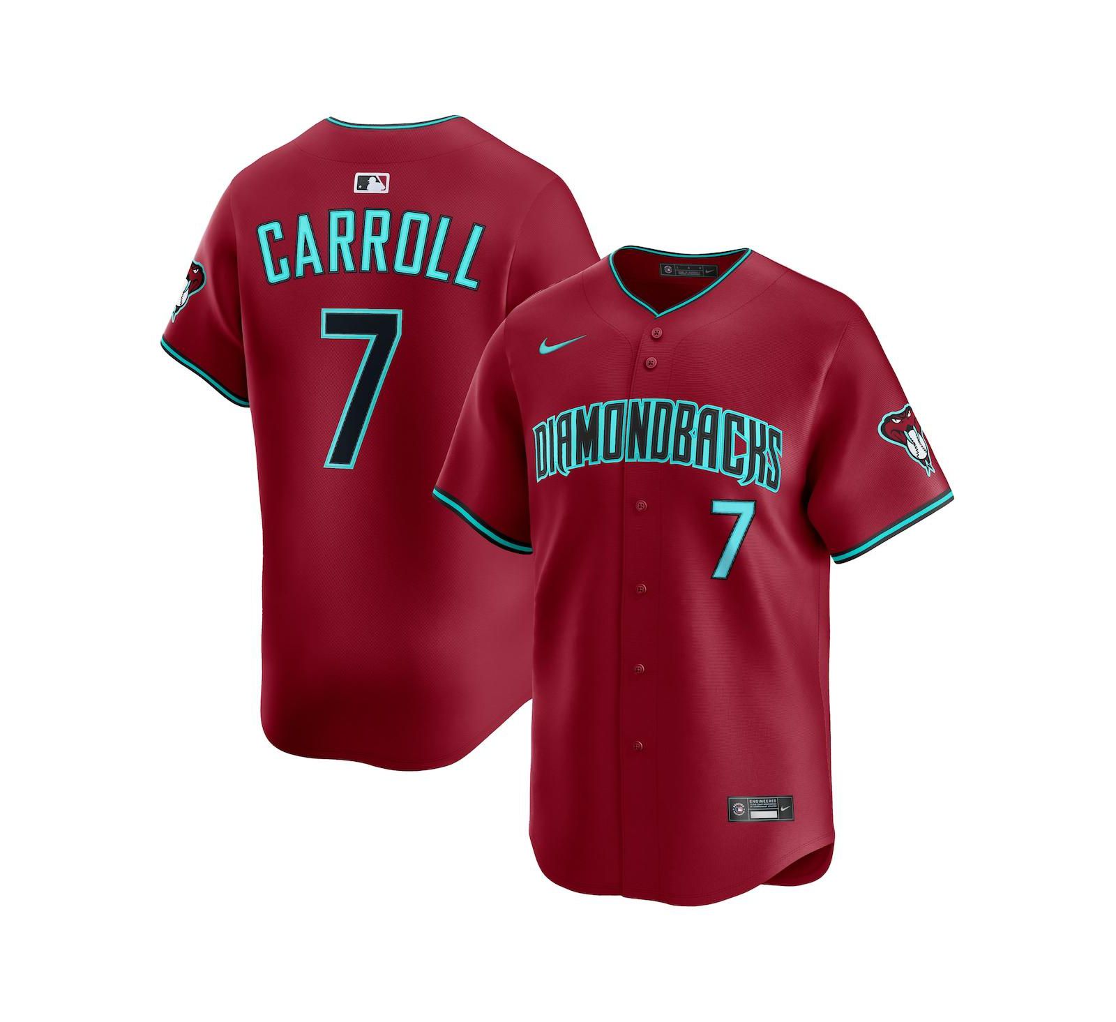 Nike Мужская джерси Corbin Carroll Red Arizona Diamondbacks Alternate Limited