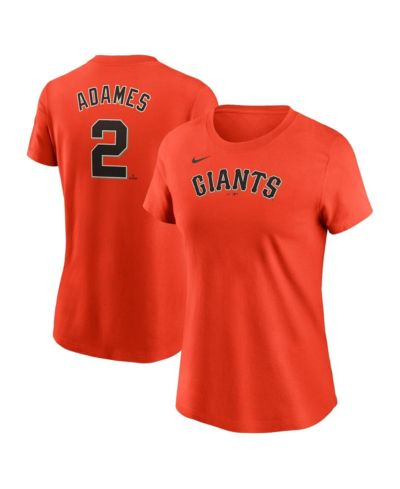 Женская футболка Nike Willy Adames Orange San Francisco Giants Fuse Name & Number