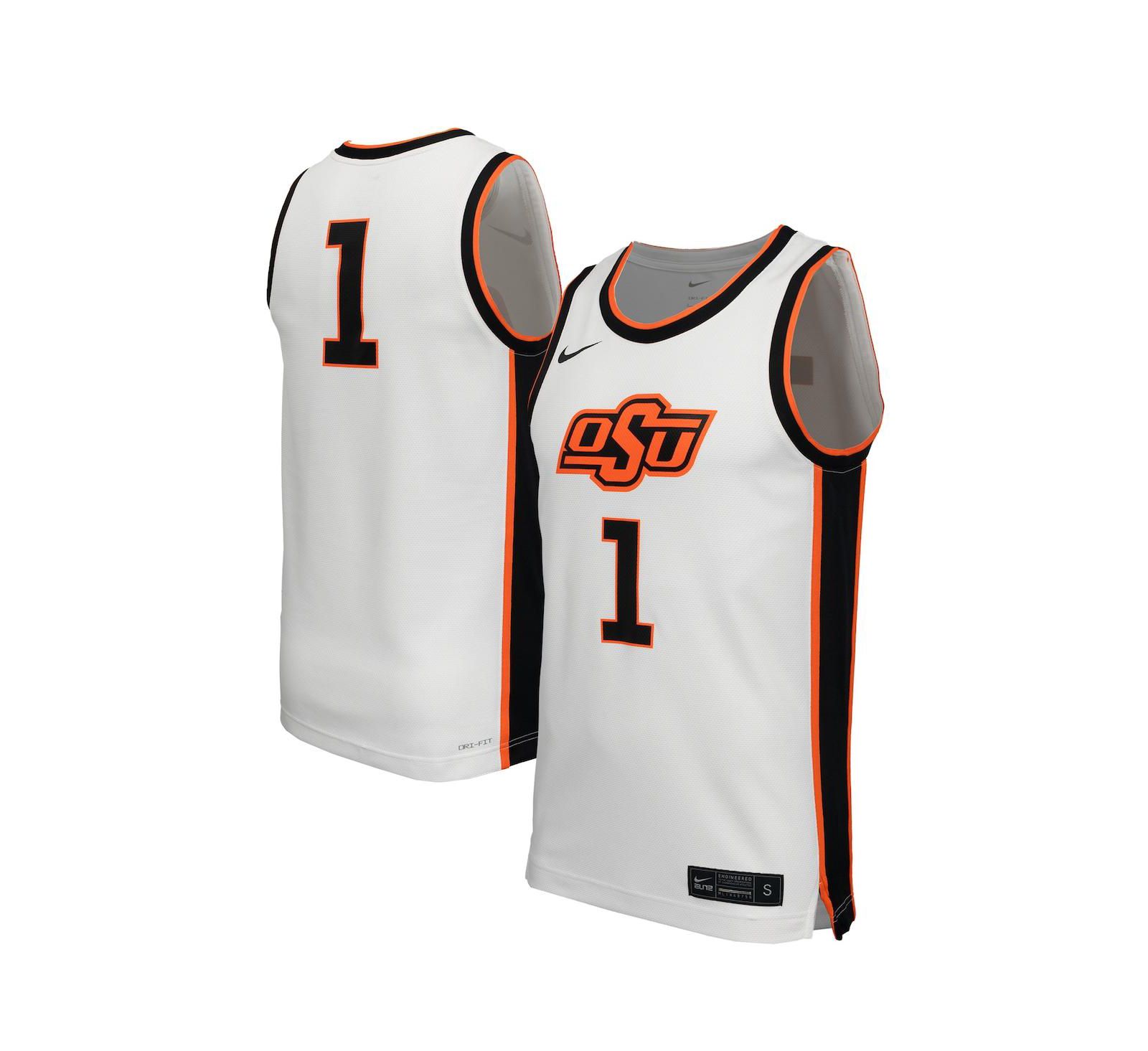 Nike Мужская баскетбольная джерси Nike White Oklahoma State Cowboys Replica