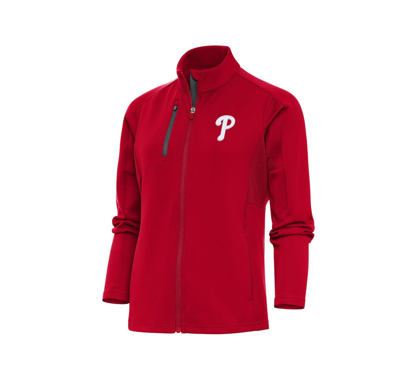 Antigua Women's Red Philadelphia Phillies Logo Generation Full-Zip Jacket