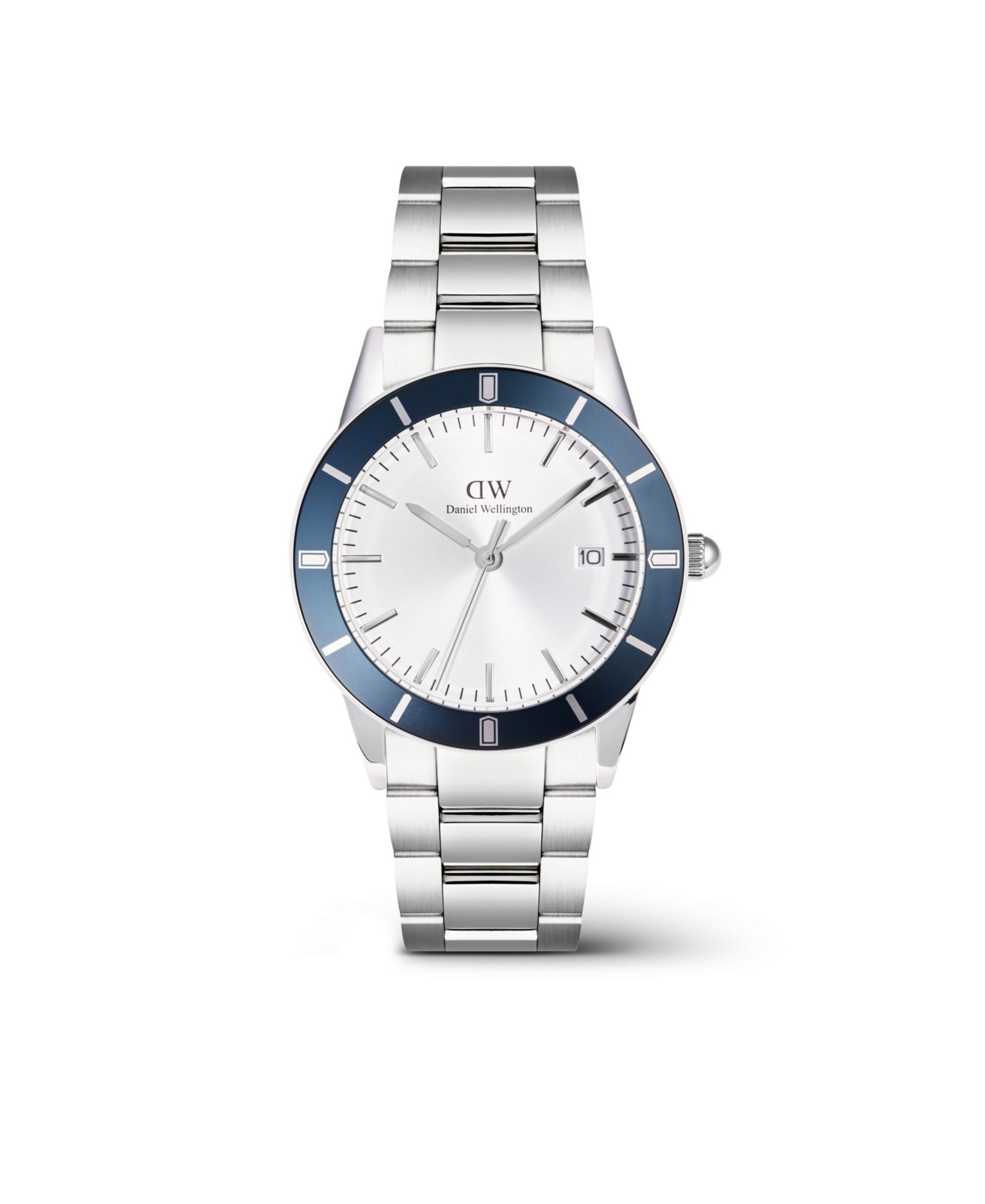 Daniel Wellington Men's Analog Silver Tone Stainless-Steel Watch, 40mm