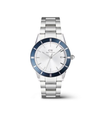Daniel Wellington Мужские Analog Silver Tone Stainless-Steel Watch, 40mm