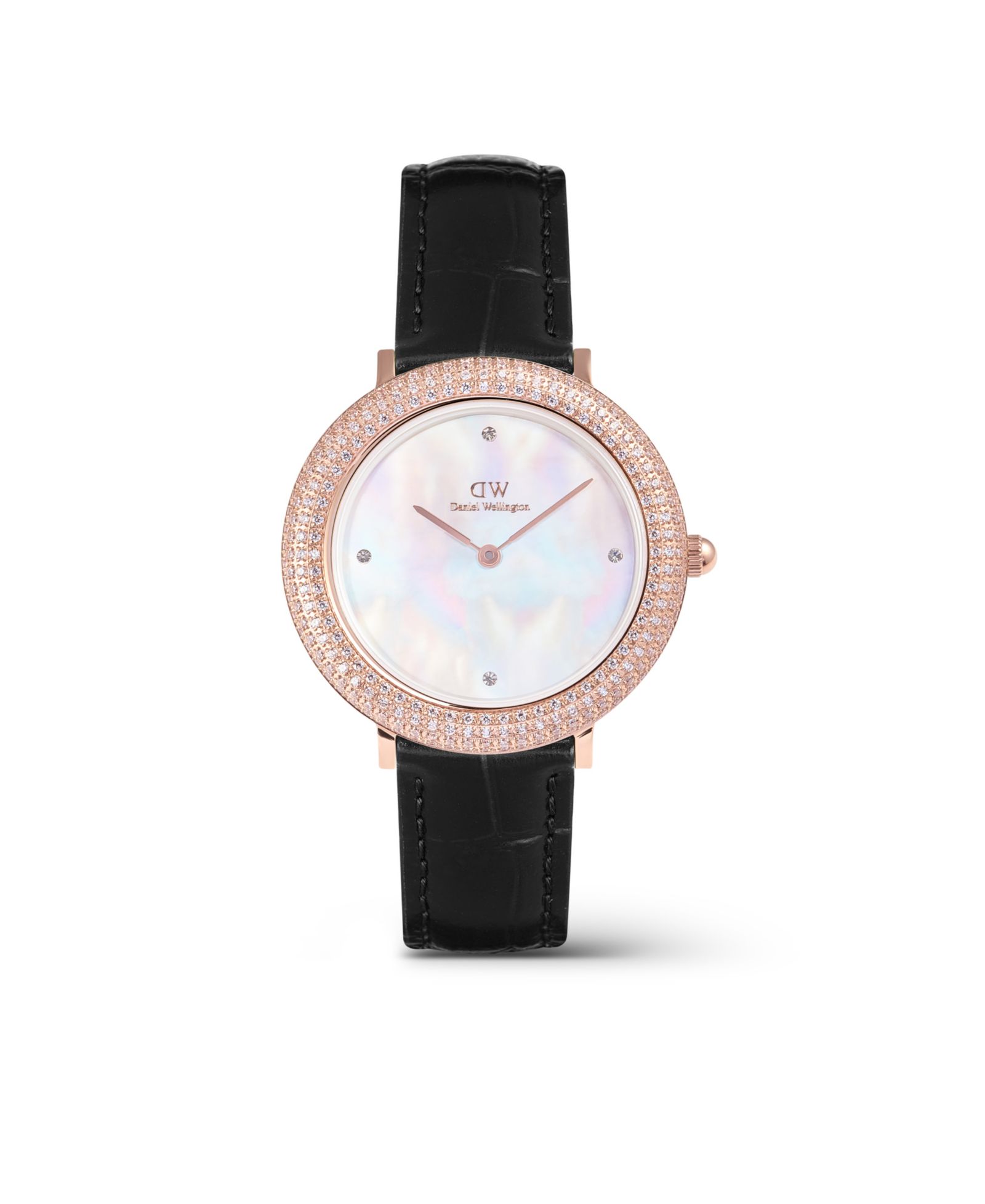Женские аналоговые часы Daniel Wellington Black Leather, 32mm