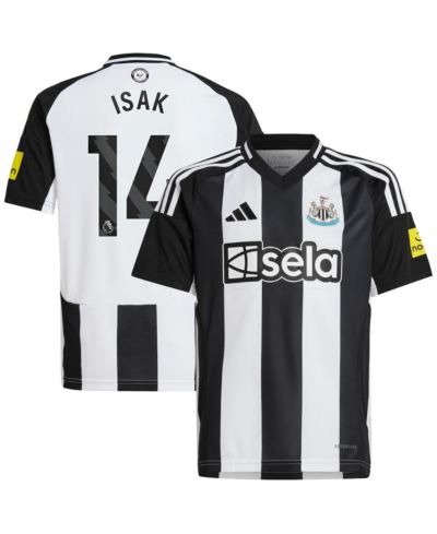 Adidas Реплика джерси Alexander Isak Newcastle United 2024/25 Home для мальчиков и девочек, черный цвет