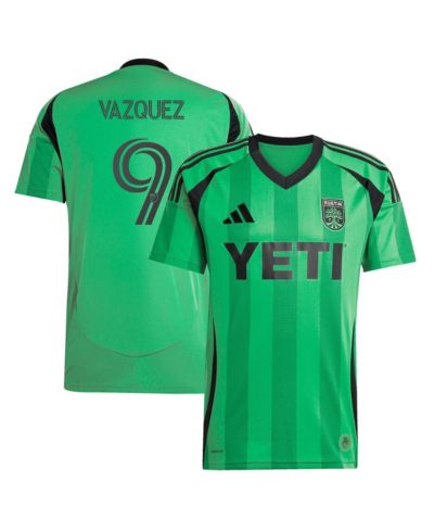 adidas Мужская реплика джерси Austin FC 2025 The Heartbeat Kit, Brandon Vazquez, зеленый