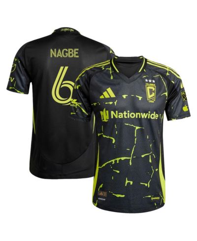 Мужская джерси Adidas Darlington Nagbe Black Columbus Crew 2025 The Goosebumps Kit Authentic Player