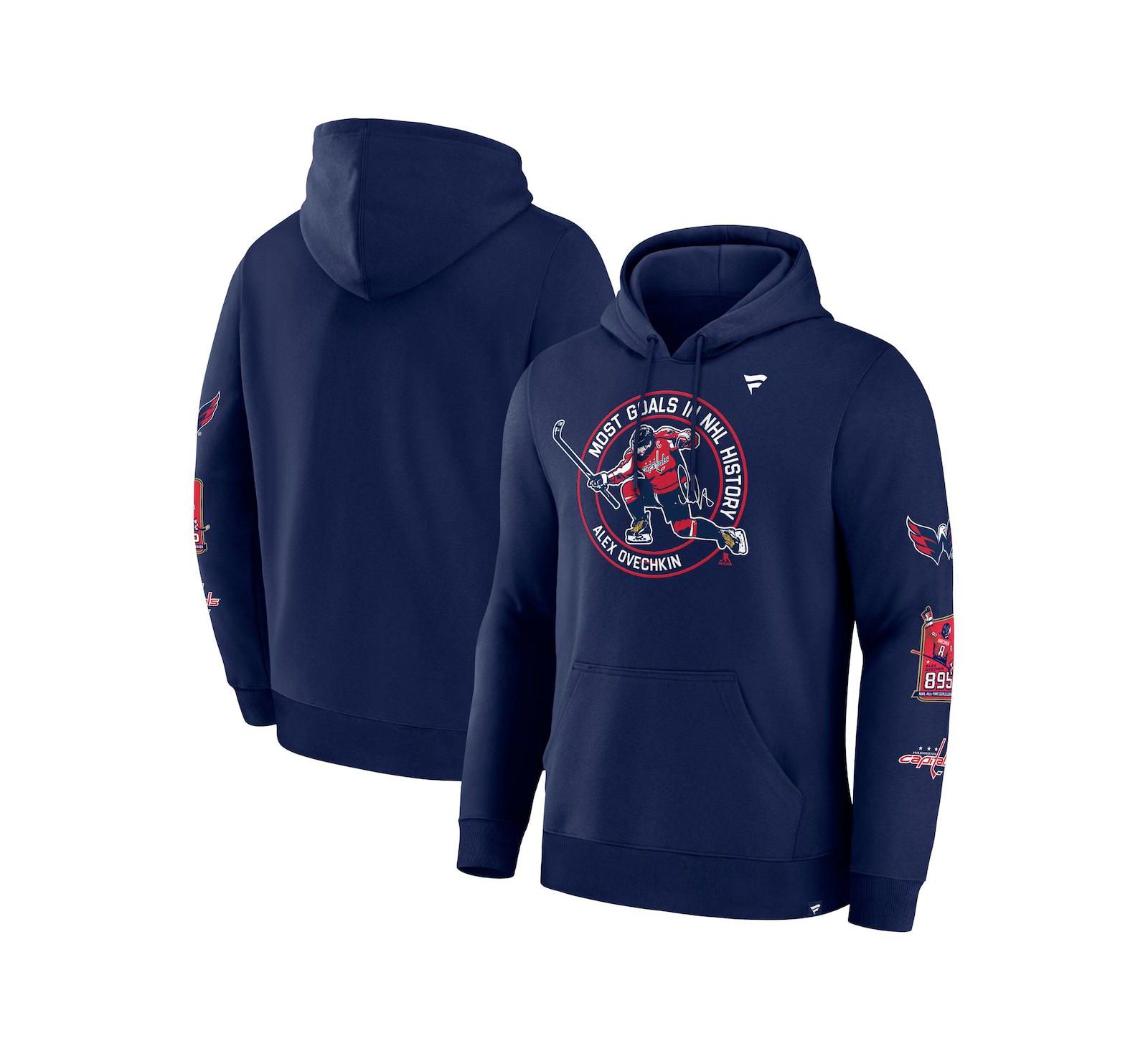 Fanatics Мужское худи Alexander Ovechkin Washington Capitals