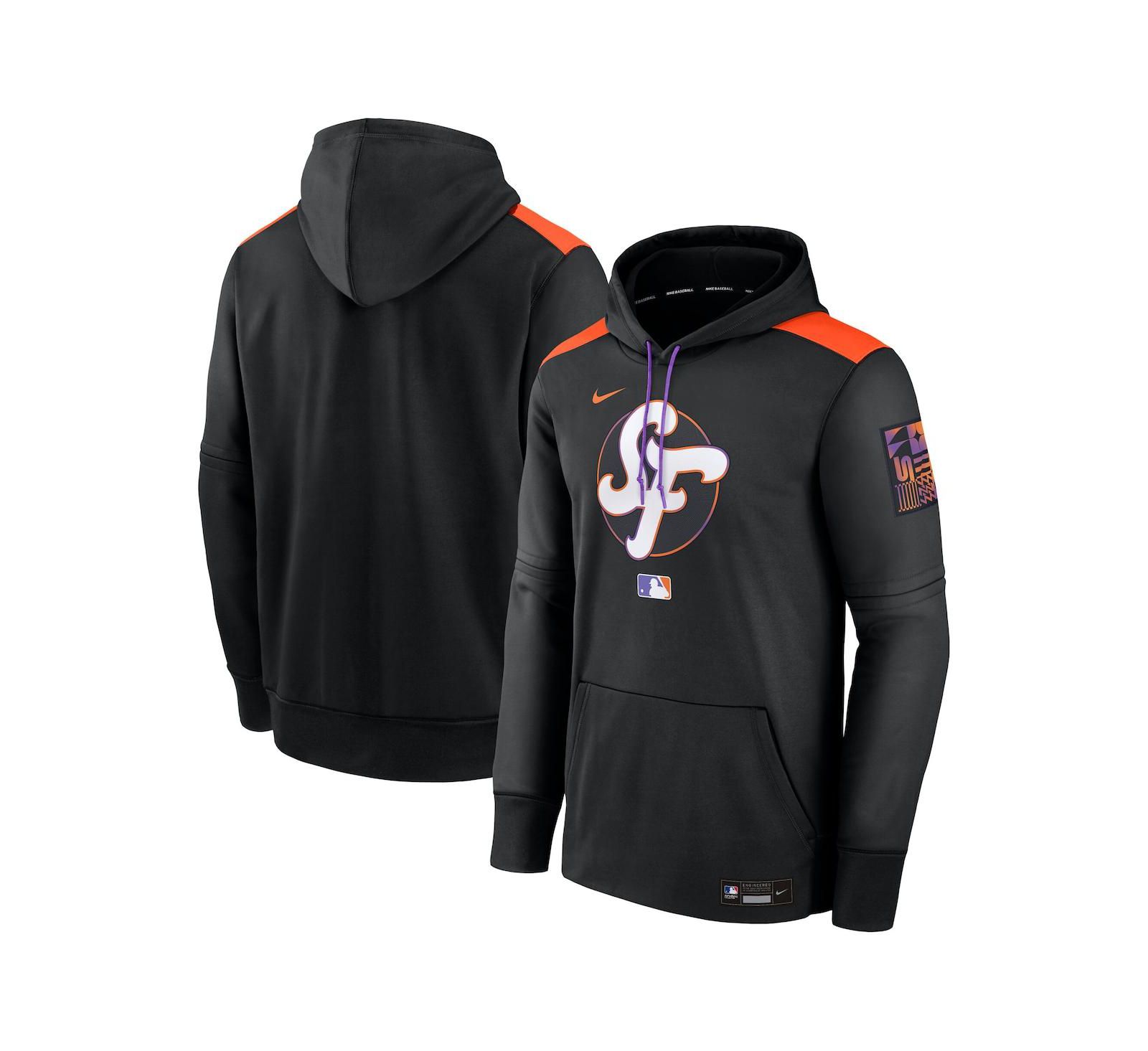 Nike Men's Black San Francisco Giants 2025 City Connect Authentic Collection Performance Pullover Hoodie