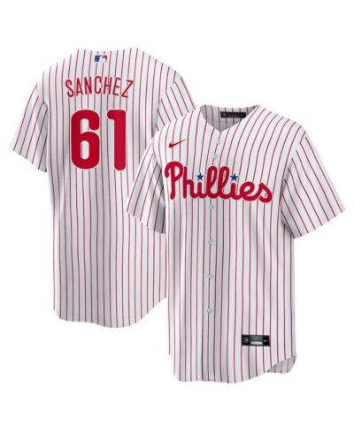 Мужская джерси Nike Cristopher Sanchez White Philadelphia Phillies Home Replica