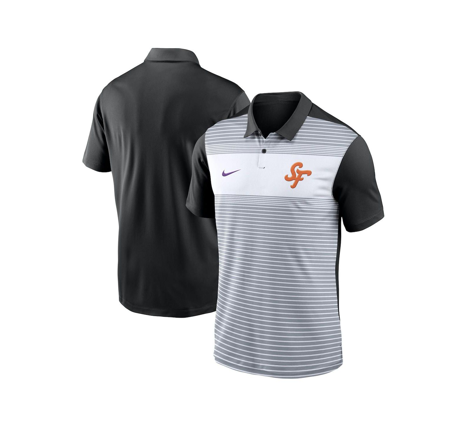 Мужская рубашка-поло Nike White/Black San Francisco Giants 2025 City Connect Vapor Performance