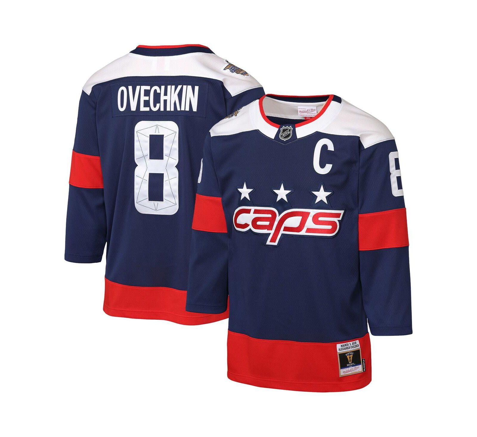 Mitchell & Ness Детская джерси Alexander Ovechkin Washington Capitals 2018 NHL Stadium Series