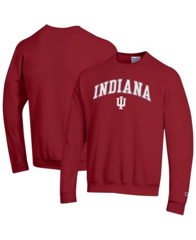 Champion Men's Crimson Indiana Hoosiers Arch Over Logo Pullover Sweatshirt