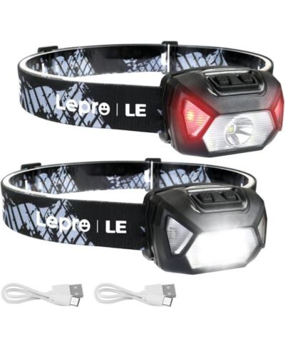 Светодиодный налобный фонарь Lepro High Lumen с USB