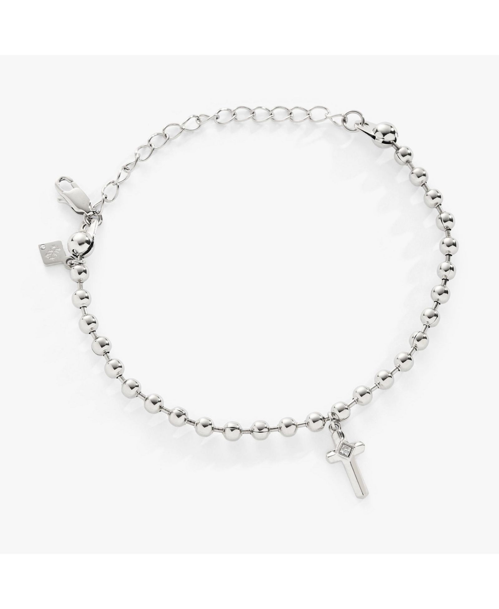 Cross Ball Chain Bracelet