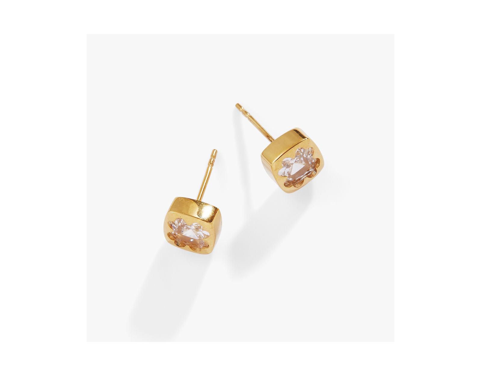 Серьги-гвоздики Crystal Clover Mini