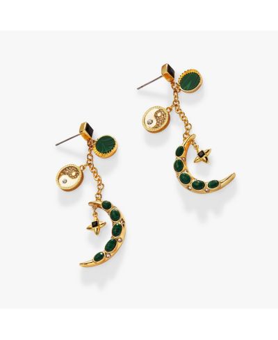Серьги Alex and Ani Malachite Fashion Statement