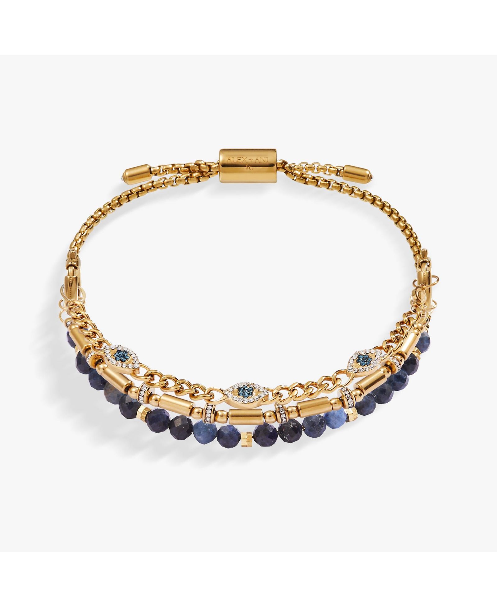 Набор браслетов Alex and Ani Evil Eye Stranded
