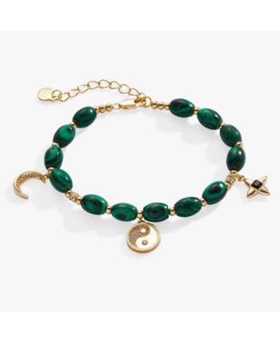 Браслет с шармом Malachite Fashion