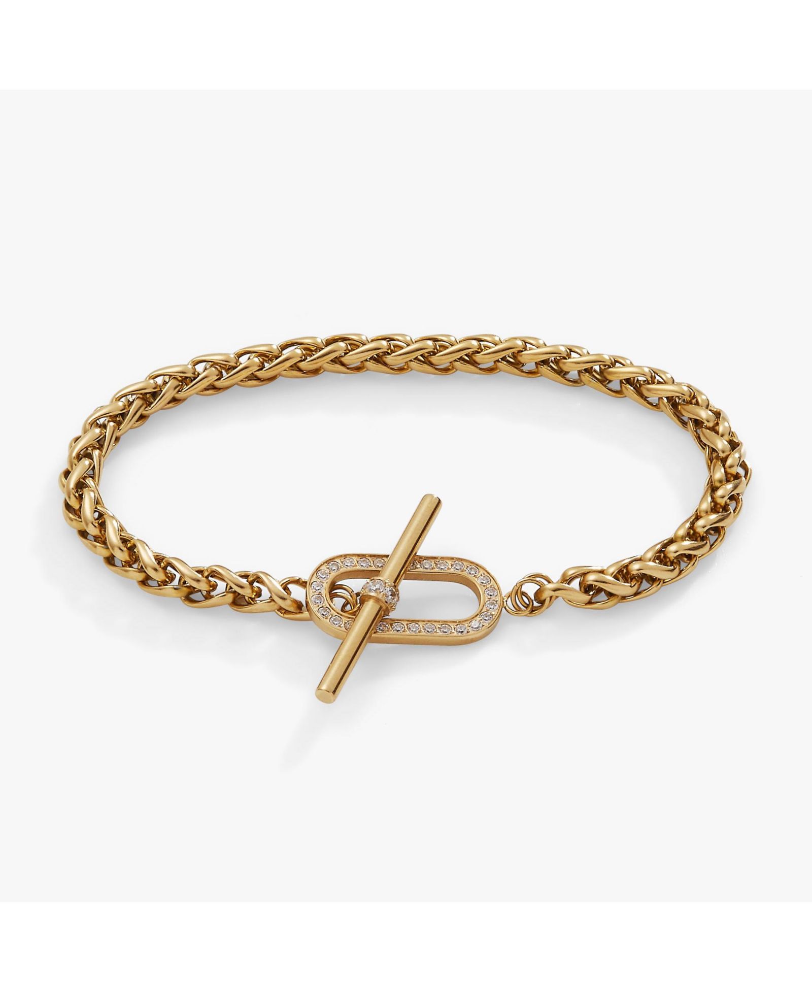 Pave Toggle Chain Bracelet