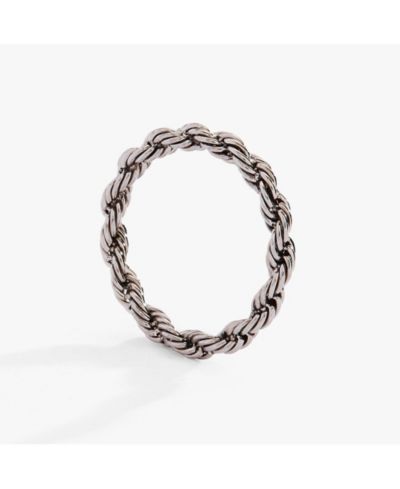 Frozen French Rope Chain Ring